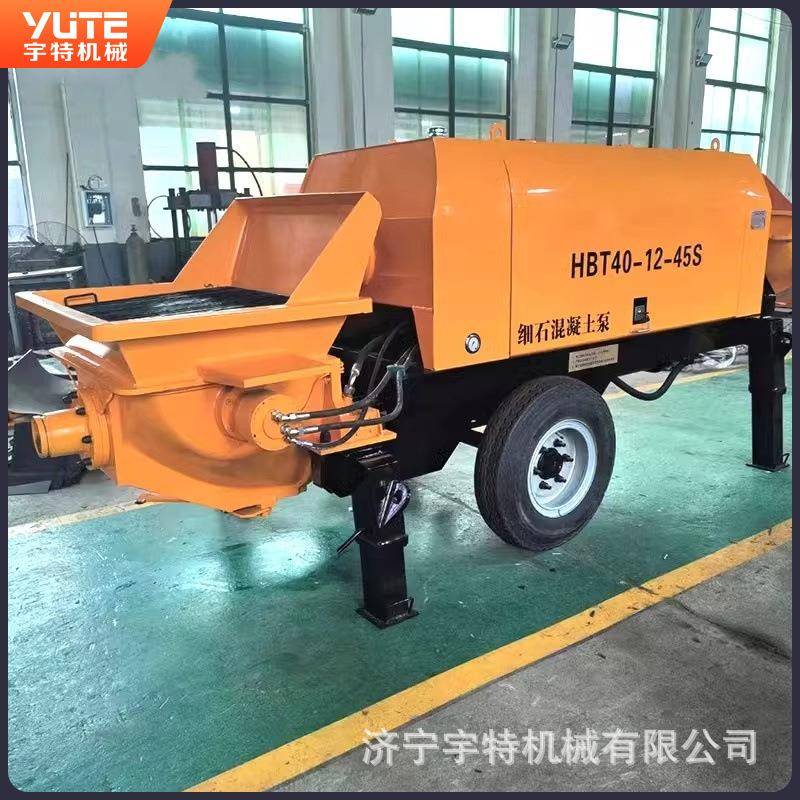 砂浆灌浆机多功能小型斜式结构浇筑泵细石混凝土输送泵