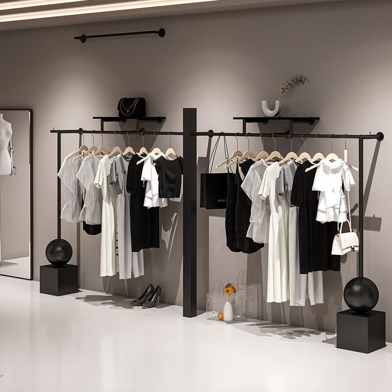 北欧女装店挂衣架服装店货架衣服陈列架子服装店创意落地展示架
