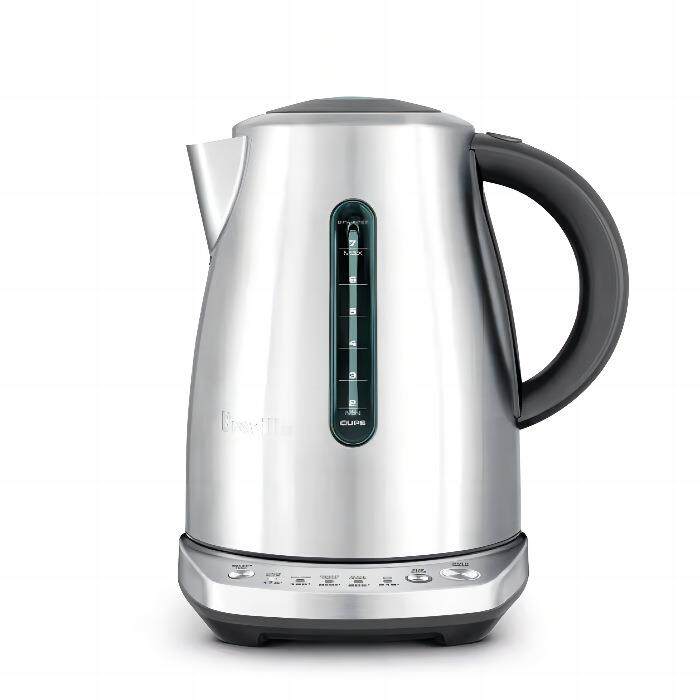 铂富BrevilleBKE720多功能电水壶恒温电热水壶泡茶壶1.7L不锈钢