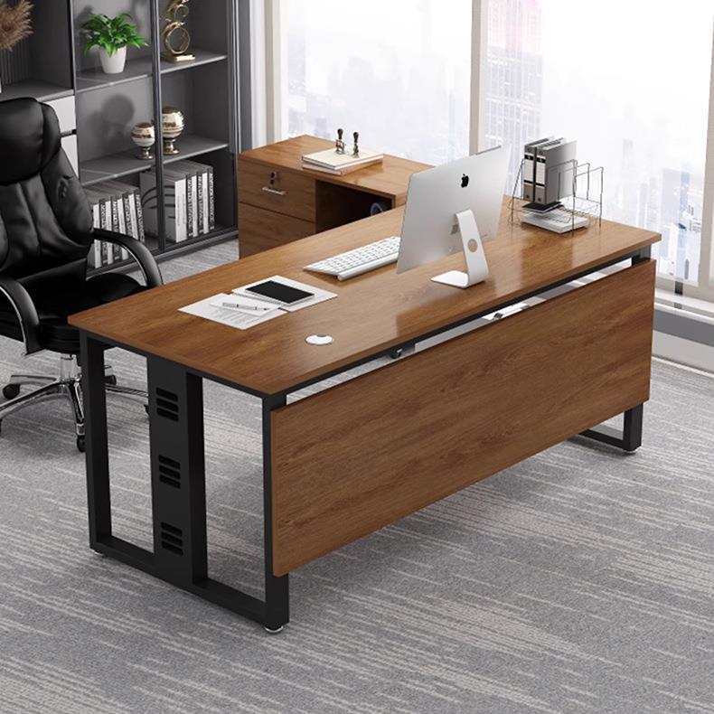 领导办公简易桌单人卡位办公室老板桌简约现代办公卓子经理电脑桌