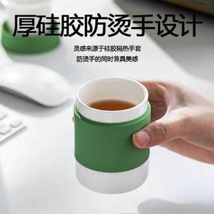 原初格物悦杯茶水分离陶瓷泡茶杯女士个人专用办公室喝茶杯子礼品