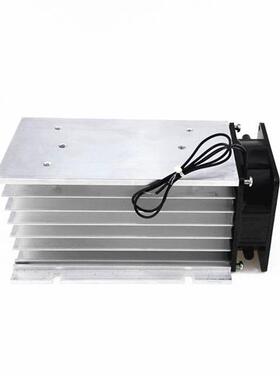 可控硅固态继电器配套散热器散热片铝材散热底座HS30150F含风扇