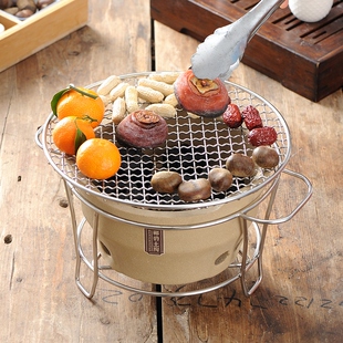 炭炉日式木炭煮茶碳炉炉子老式碳火炉瓦片泥炉烧烤烤肉陶土烤炉小