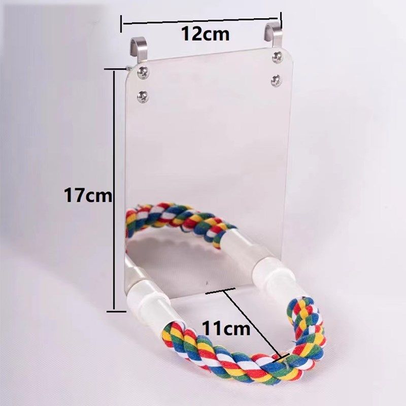 鹦鹉鸟镜子啃咬玩具棉绳站杆,宠物/宠物食品及用品,鸟玩具,淘宝优惠券,粉丝福利购,淘宝优惠卷