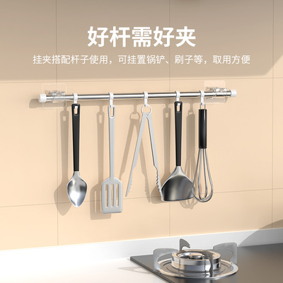 房间分割神器帘杆挂钩试衣卫生间柜子遮挡布帘子免打孔隔断帘门帘