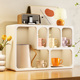 奶油风杯子收纳置物架桌面防尘杯架水杯茶杯咖啡杯储物收纳架杯柜