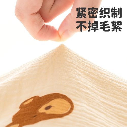 纱布小方巾宝宝洗脸毛巾新生婴儿专用口水巾儿童洗澡洗屁屁纯棉全