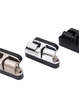 门碰卡扣黑色卧室防撞门档衣柜门扣免打孔柜吸夹扣可调松紧卡式碰