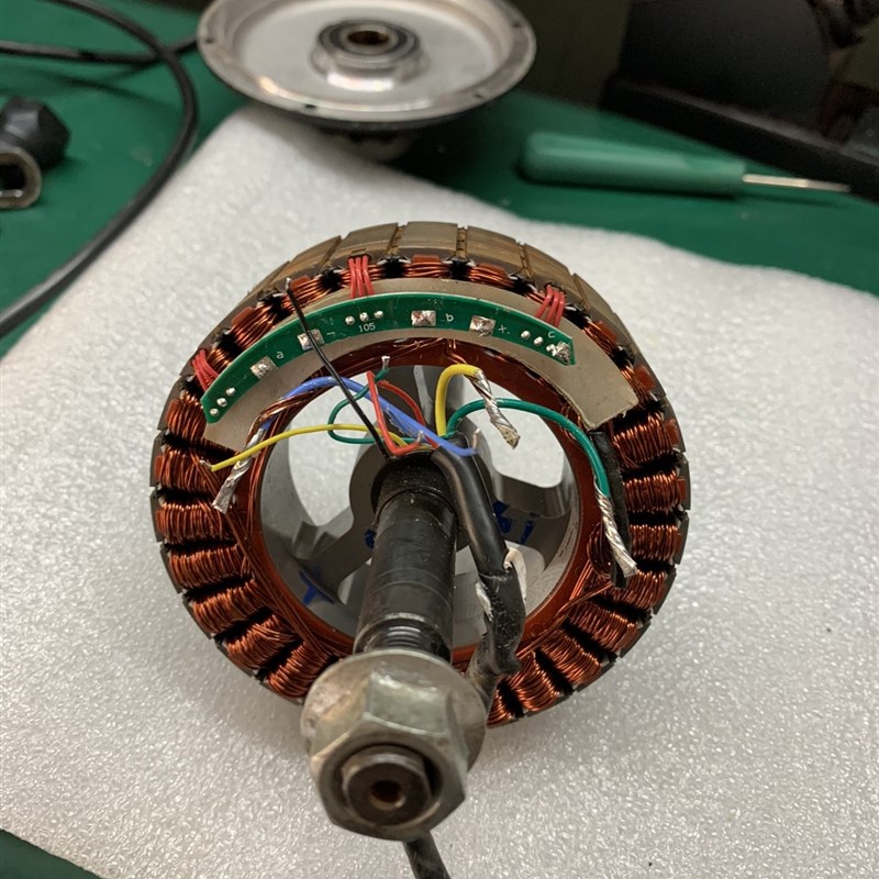 折叠代驾电动车有刷无刷有无齿轮电机修复维修换线换离合器轴承