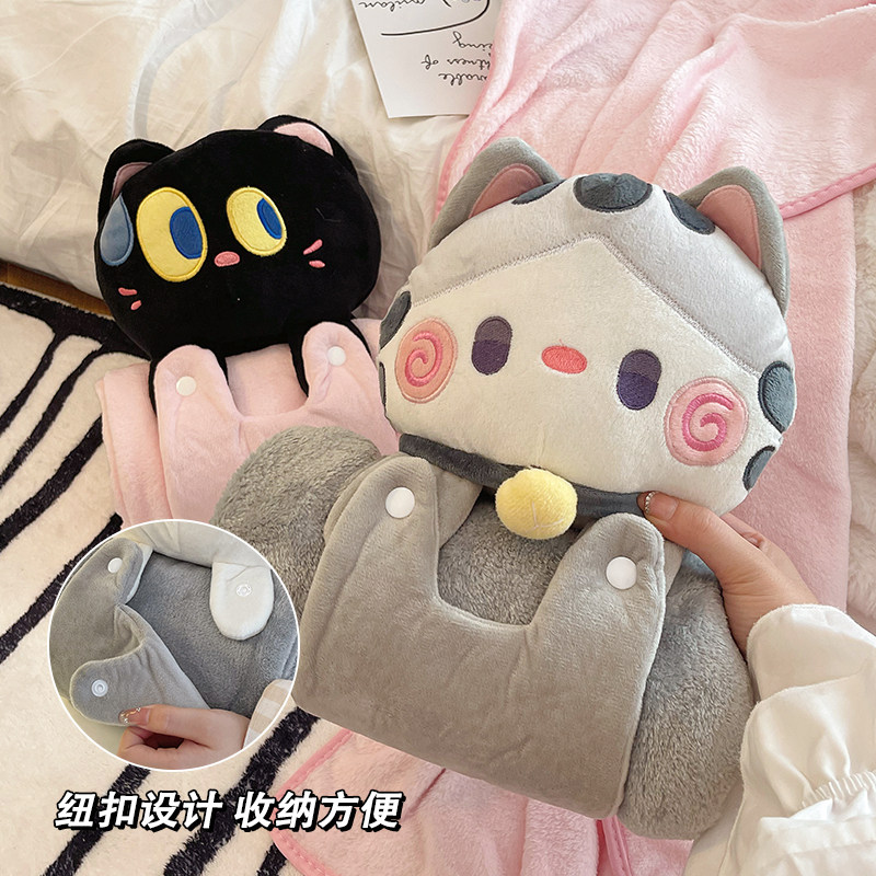 抱枕被子两用2023新款办公室午睡毯子二合一午休盖毯毛毯枕头靠枕,居家布艺,抱枕被,淘宝优惠券,粉丝福利购,淘宝优惠卷