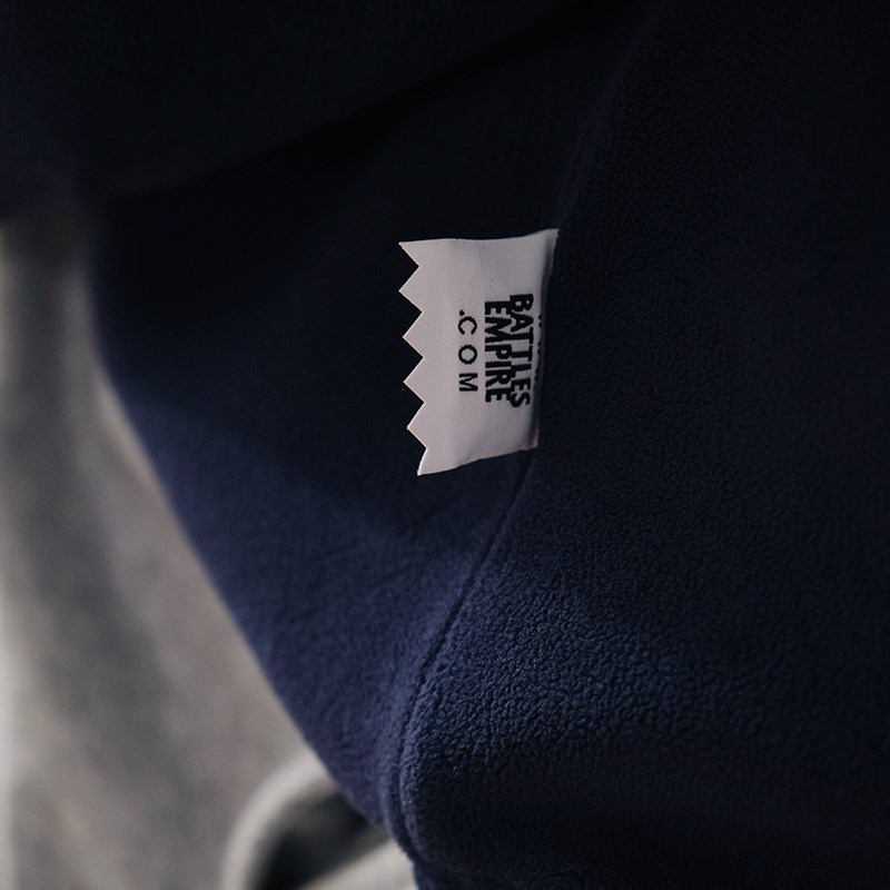 Battles 重磅摇粒绒480g烧花拉链口袋圆领卫衣美式宽松休闲