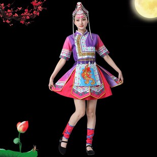 凤凰装少数民族服装女畲族服装女畲族婚服三月三民族服装头饰儿童