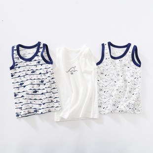男女儿童纯棉轻薄网眼背心3枚组宝宝绵软亲肤无袖 150 新款 夏季