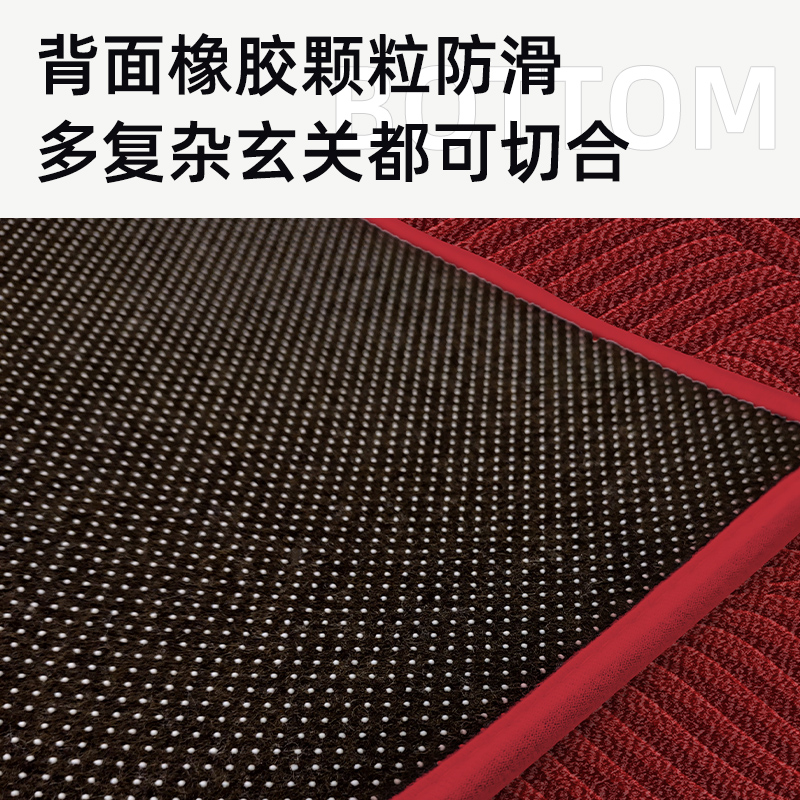 高级感入户门地垫门口进门家用红色喜庆耐脏加厚地毯门垫入门脚垫