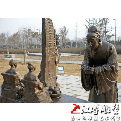 铜雕二十四孝人物雕塑玻璃纤维孝亲主题小品大型户外城市园林景观