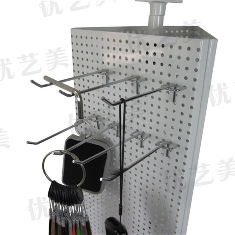 优艺美饰品展示架 旋转展示架 金属铁艺洞板展架 冰箱贴磁铁货架