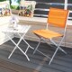 折叠椅餐椅阳台坐椅便捷式 靠背椅摆摊用折叠椅户外休闲特斯林椅子
