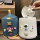 可爱桌面小垃圾桶儿童家用迷你按压式 果皮纸屑收纳桶杂物卧室床头