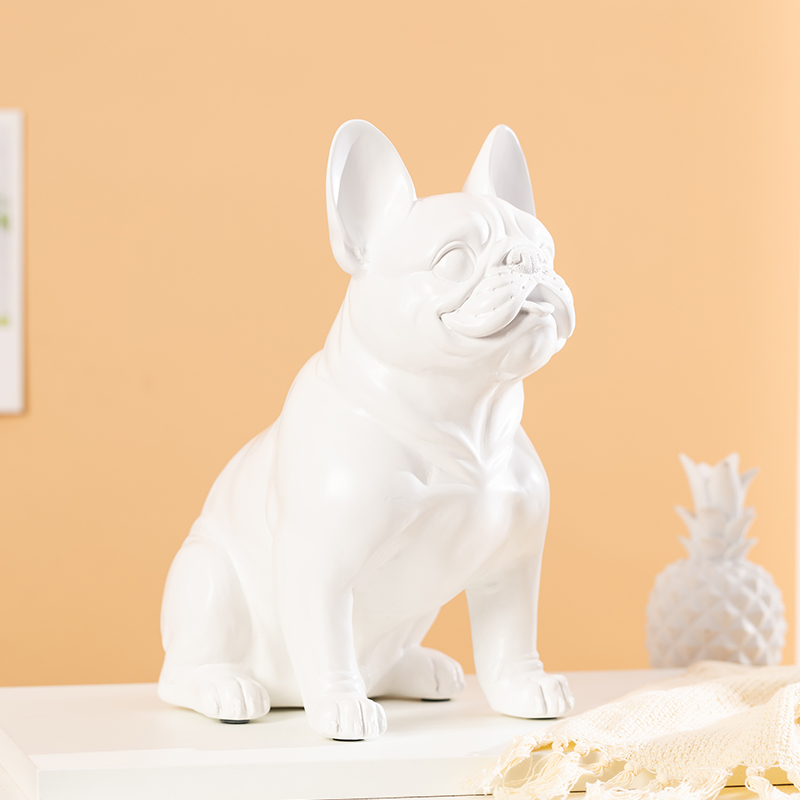 斗牛犬狗摆件家居客厅装饰狗创意礼品乔迁样板间店铺橱窗法斗狗模