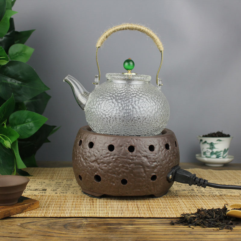 陶然电茶炉 功夫煮茶器 黑茶普洱罐茶玻璃陶瓷养生电热烧水壶茶炉