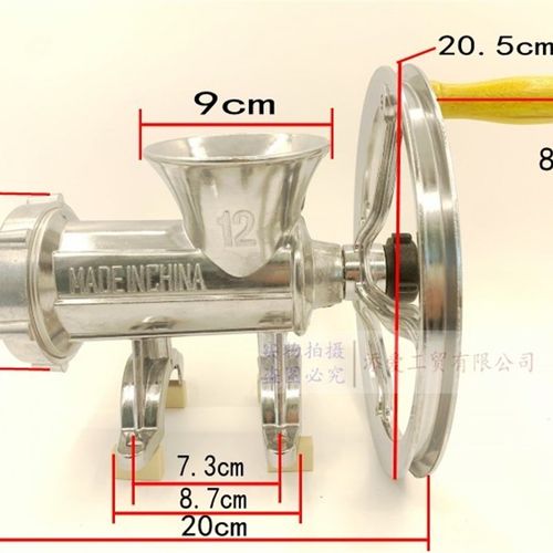 家用多功能手动绞肉机铝合金12号灌肠机手摇式碎肉机绞辣椒鸡架