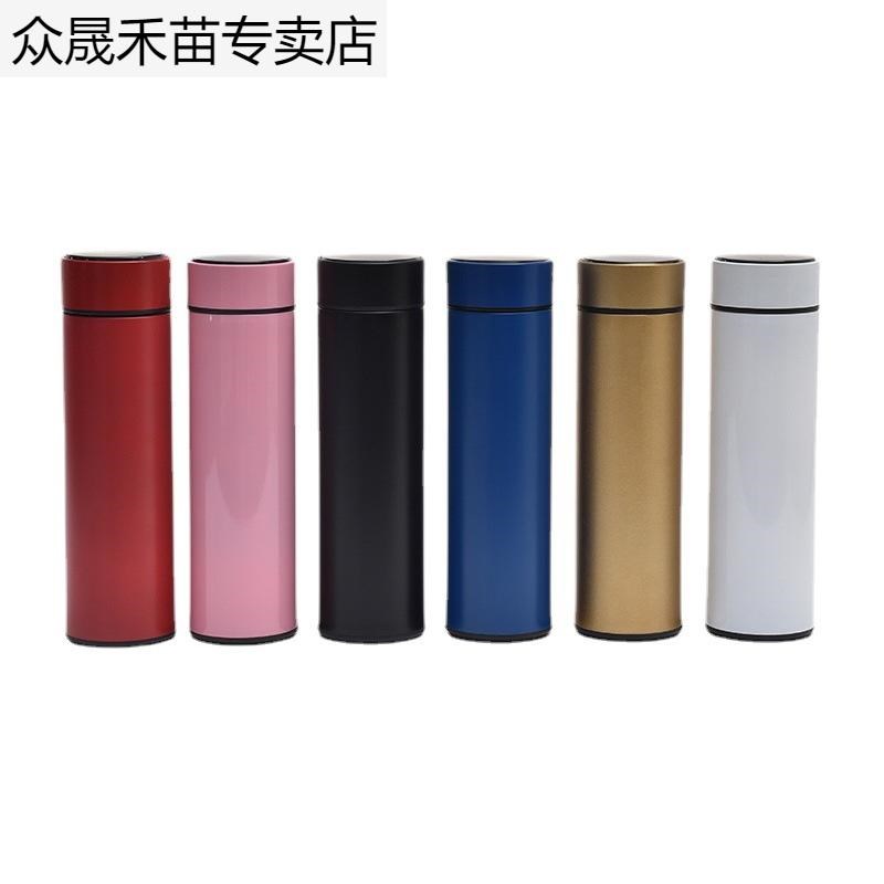 创意新款304不锈钢保温杯智能数字显温随手杯商务办公水杯