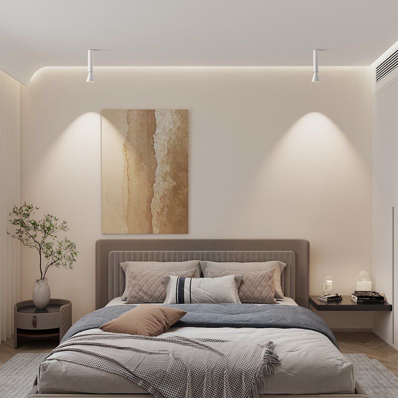 个性创意明装射灯可调角度led天花灯吸顶客厅单头防眩洗墙灯极简,家装灯饰光源,明装射灯,淘宝优惠券,粉丝福利购,淘宝优惠卷