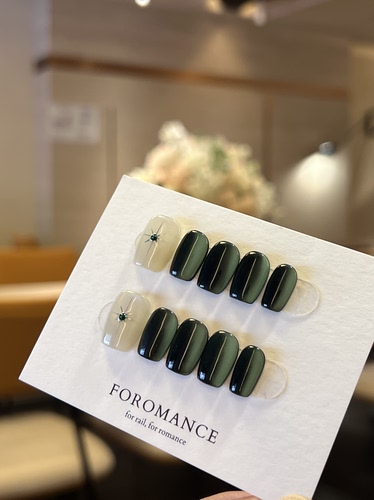 Foromance.【夜绿星芒】墨绿色像翡翠 星芒似眼睛  可拆卸短甲