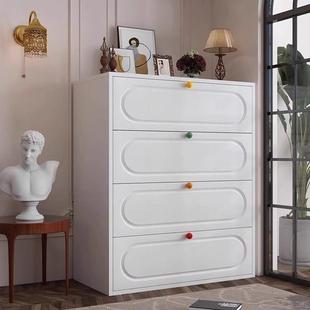 家用钢制斗柜卧室收纳床头柜家用客厅沙发边柜环保铁艺斗柜金属柜