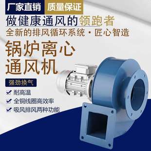 47小型锅炉引风机220V家用耐高温离心风机380V工业除尘抽风机