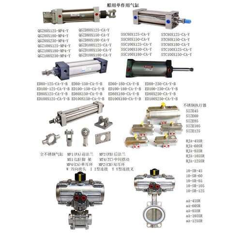ED100-125-CA-YED100-150-CA-YED100-180-CA-Y船用气缸