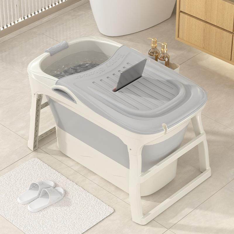 折叠泡澡桶成人洗澡桶加高浴缸保温折叠儿童家用全身浴桶泡澡神器