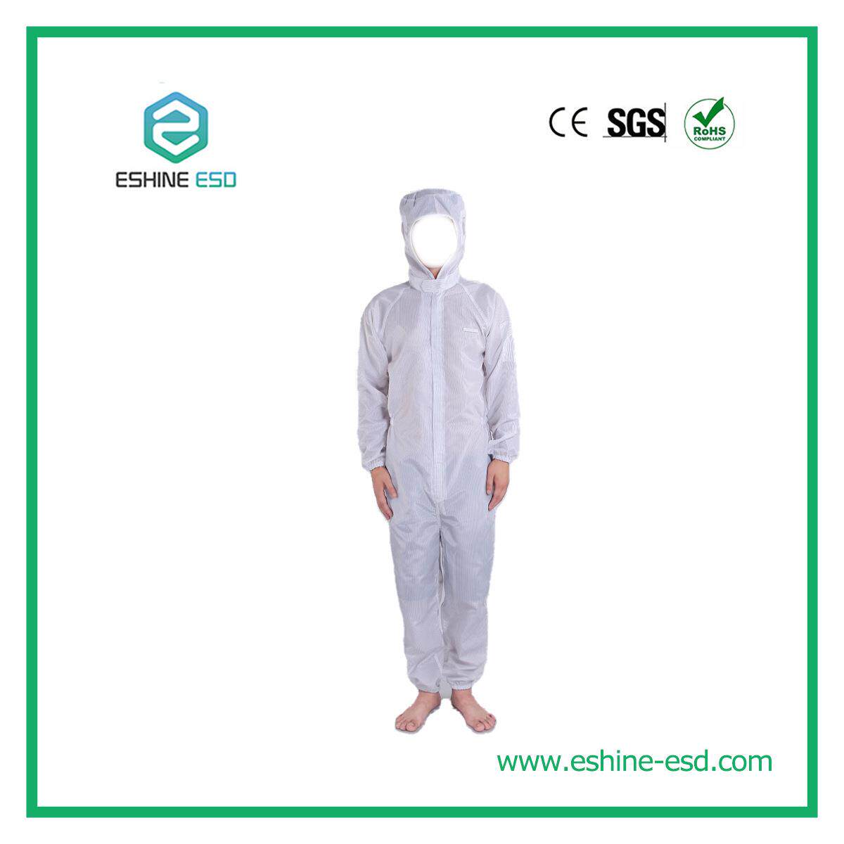 防静电连体服ES-9305车间工作服防静电无尘服套装防尘连体服条纹