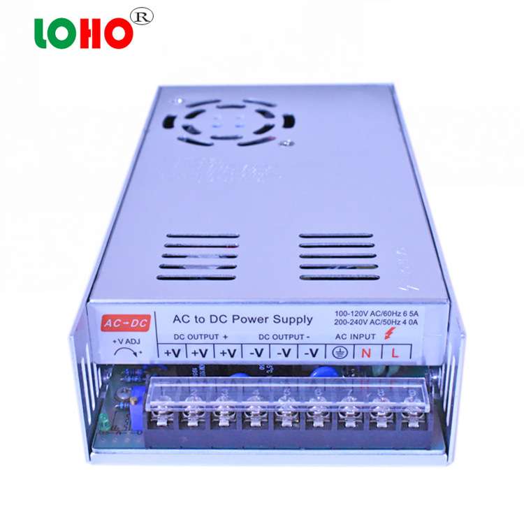 良鸿24V500W开关电源 28V27.6V24V20A500W工控设备直流变压器电源