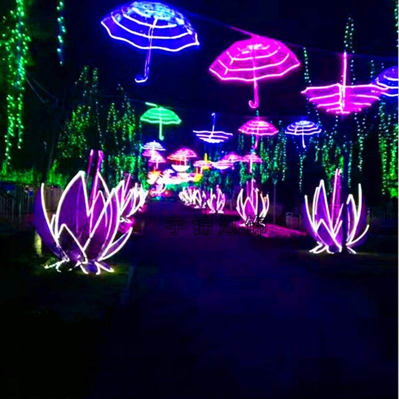 LED发光荷花户外景观LED雨伞挂树灯草坪节日装饰公园广场亮化灯,畜牧/养殖物资,畜牧/养殖器械,淘宝优惠券,粉丝福利购,淘宝优惠卷