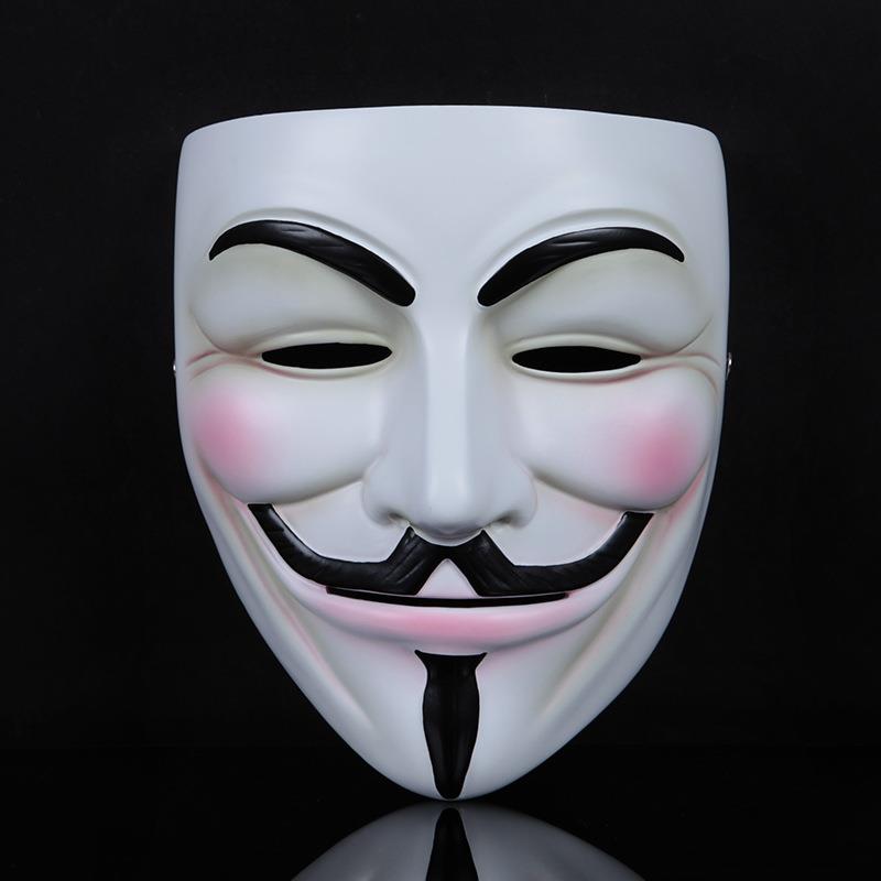 万圣节经典电影V字仇杀队主题面具珍藏版树脂面具多色