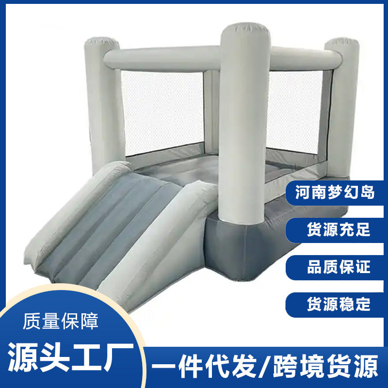 跨境爆款室内户外蹦蹦床跳跳乐儿童游乐场充气跳床淘气堡安全认证