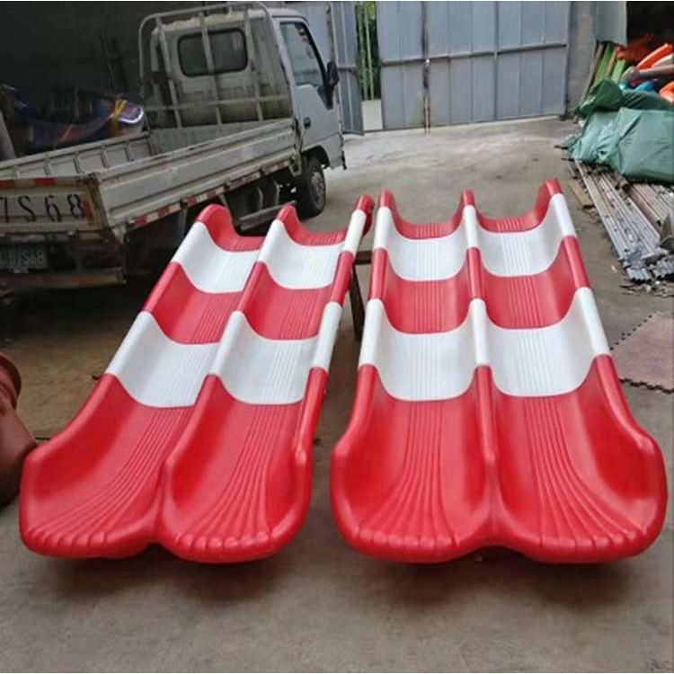 幼儿园单双拼接塑料滑梯滑道配件加长滑桶户外景区网红滑滑梯