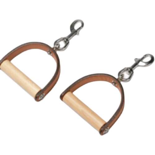 古典普拉提皮质把手普拉提器械手柄LEATHER&WOODHANDLES(PA