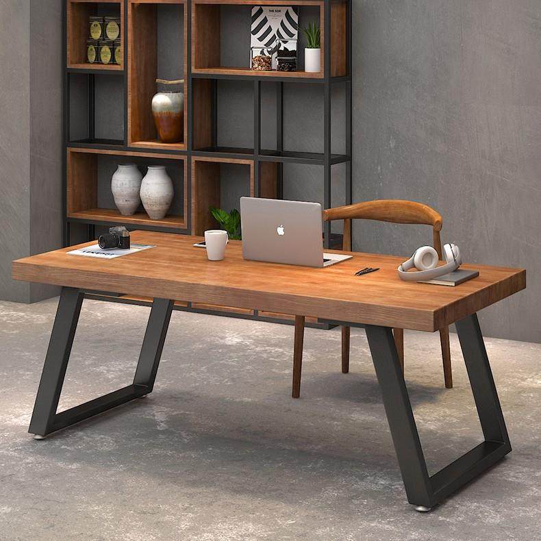 北欧实木电脑桌台式家用简约书桌办公会议桌多用小户型轻奢餐桌椅