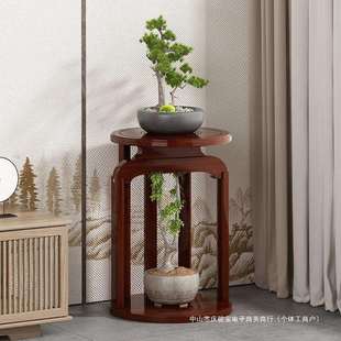 楠竹花架子简易室内盆栽收纳客厅阳台中式吊兰花盆实木置物架落地