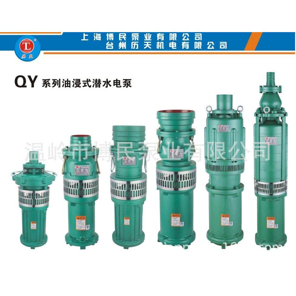 上海人民油浸式潜水泵QY40-16-3潜水排污泵3KW切割泵泥浆泵自吸泵
