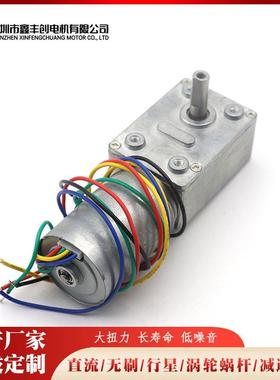 无刷减速电机,BL2838涡轮蜗杆无刷低速电机,自动旋转设备云台电机