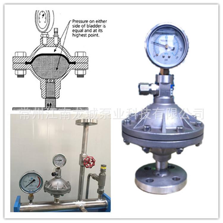 不锈钢隔膜式缓冲器 阻尼器 均流器 计量泵缓冲器型号LCPD-S