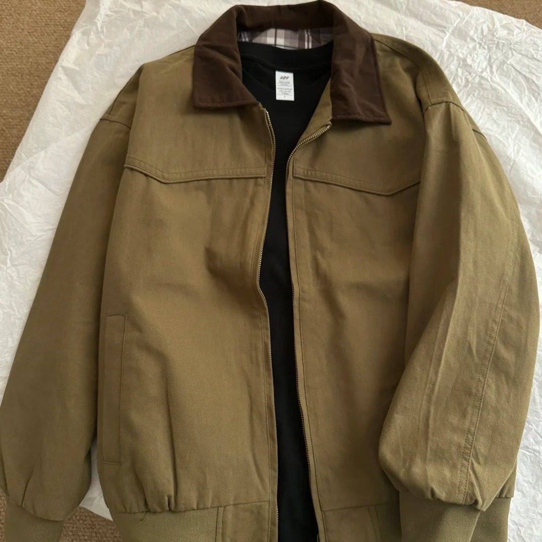 美式复古哈灵顿工装外套男秋季cleanfit潮牌痞帅底特律工装夹克,男装,夹克,淘宝优惠券,粉丝福利购,淘宝优惠卷