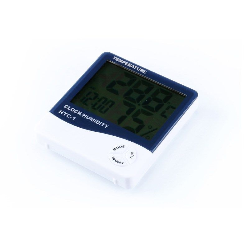 高精度 数显室内电子温湿度计 带时间 表大屏幕HTC-1温湿计