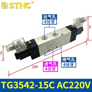 08C中封电磁阀TG3512 3542 06C 10C 15C 3532 STNC索诺天工TG3522