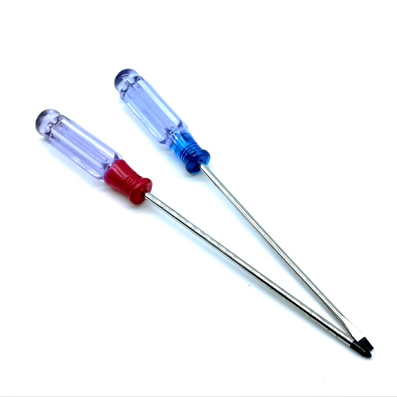 小型小螺丝刀十字一字螺丝批改锥起子水晶透明螺丝刀套装组合