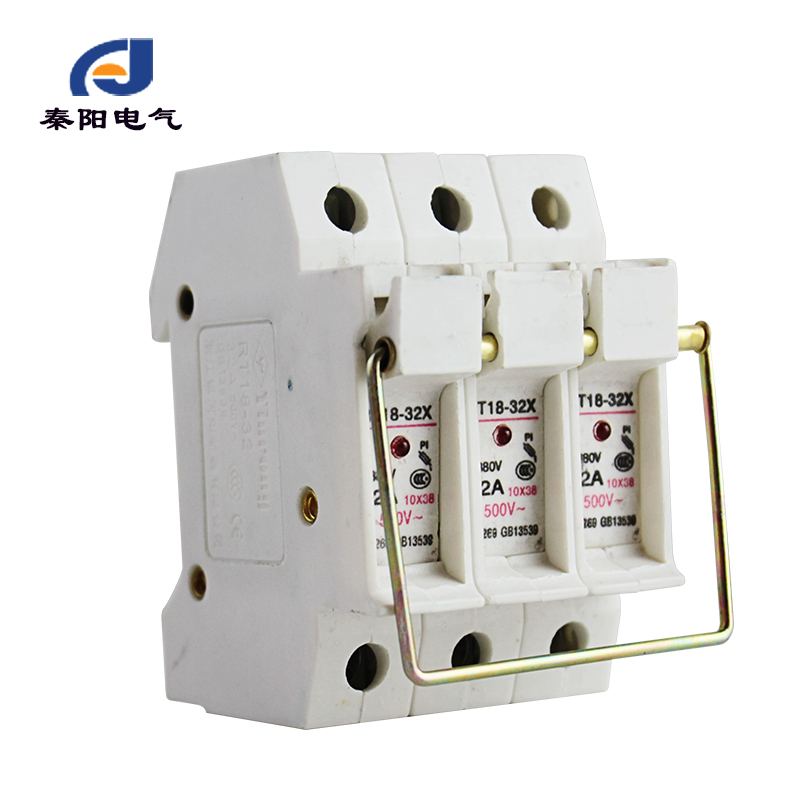 RT18-32/63X 1/2/3/4P熔断器底座陶瓷熔丝带指示灯32A保险丝座