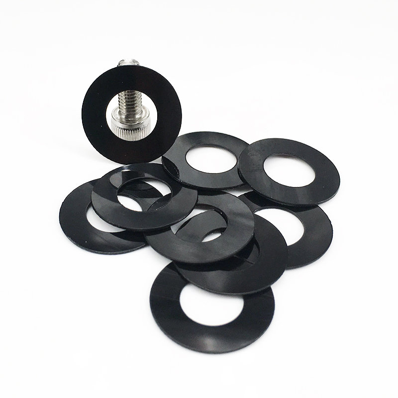 黑色尼龙超薄耐磨塑料圆形绝缘胶垫圈垫片M2/M3/M4/5/M6/M8平垫子